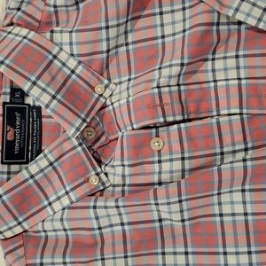 Vineyard Vines Plaid Long Sleeve performance shit